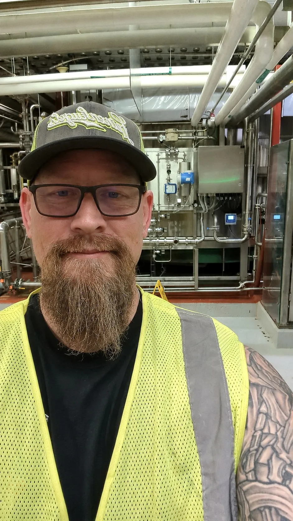 Matthew Kuss, founder of MAK Solutions, on-site in a process plant